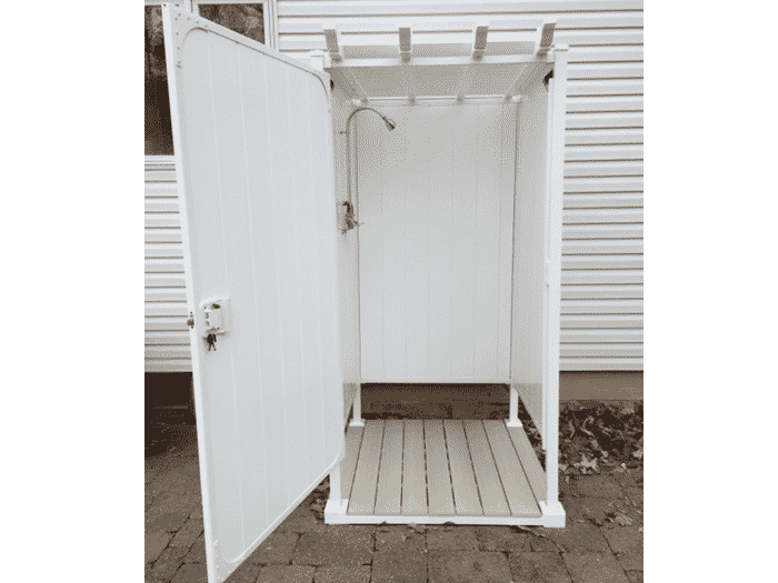 Outdoor Shower Stall Enclosure Kits, Prefab Outdoor Shower Enclosures